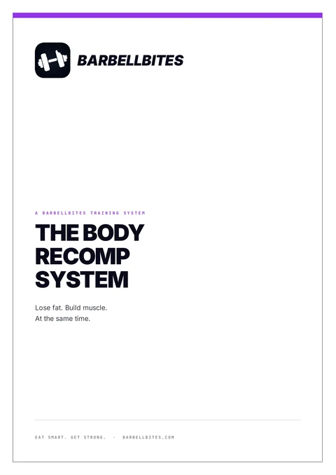 The Body Recomp System guide cover